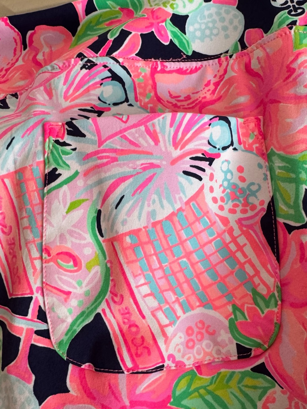 EUC LILLY PULITZER Monica Skort Size 14 UPF 50+ HIGH TIDE NAVY CLASSIC GOLF - Picture 5 of 11